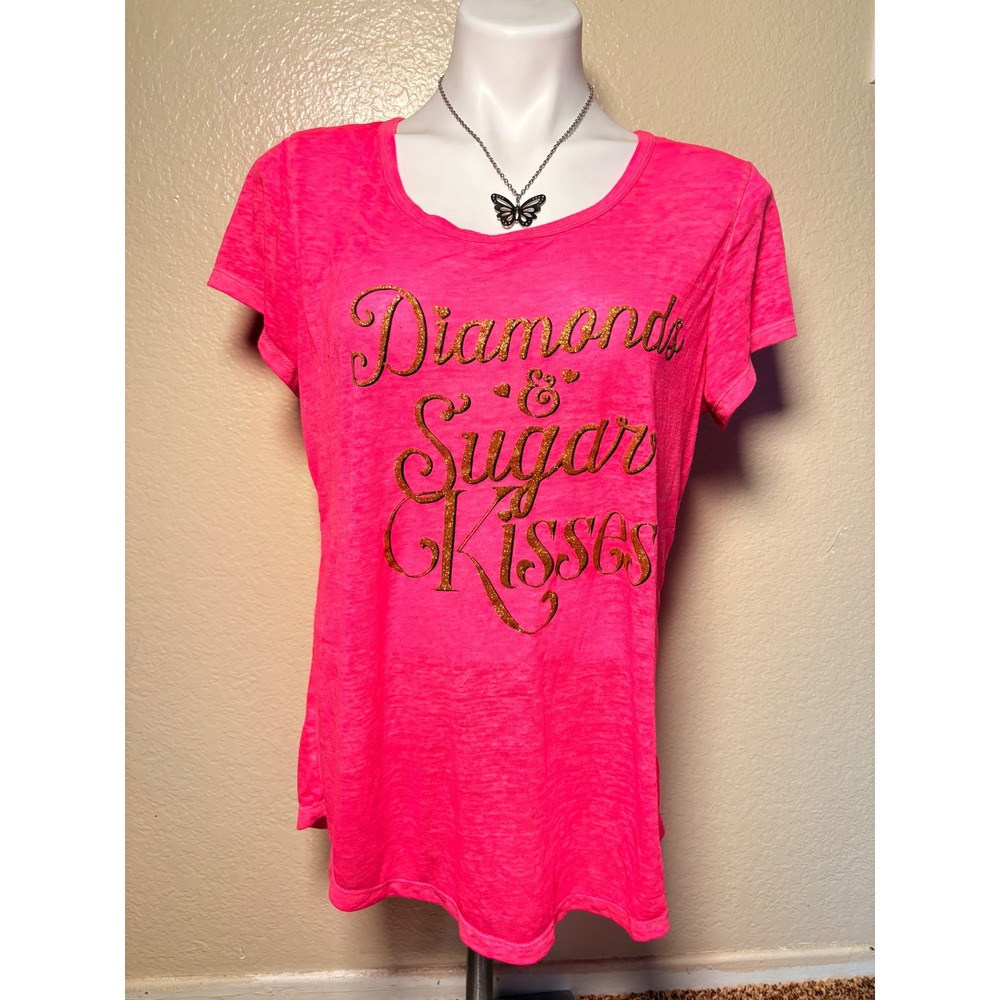 Y2K Rocker Girl All Access Neon Pink Diamonds & Sugar Kisses Gold Glitter #5